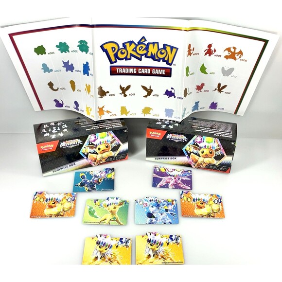 Pokémon Center Prismatic Evolutions Surprise Boxes with Poster and Dividers - Picture 2 of 13